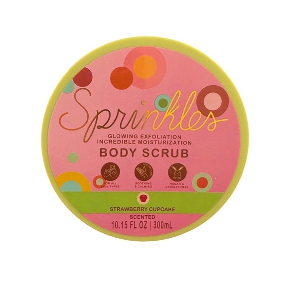 Sprinkles Other - Sprinkles Strawberry Cupcake Body Scrub Glowing Exfoliation 10.15oz 300mL New
